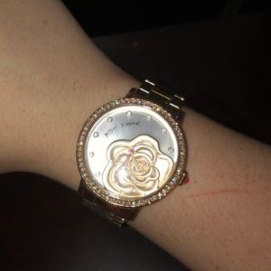Betsy Johnson Gold Rose Watch